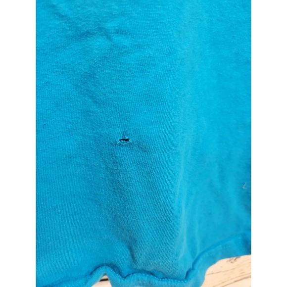 VINTAGE Pokemon Teal Blue Pikachu Graphic Crew Neck T-Shirt Women's Size XL - Picture 8 of 9